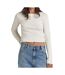 T-shirt Manches longues Blanc Femme G-Star Cropped Baby Sis Raglan - L