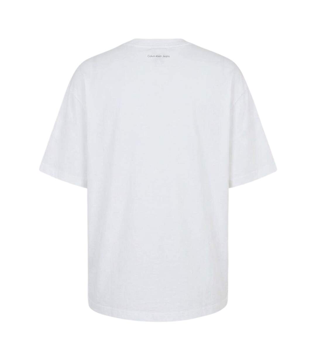 T-shirt Manches Courtes Motif/style Logo Rectangulaire Homme Blanc Calvin Klein-2