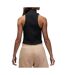 Débardeur crop noir femme nike mock-2