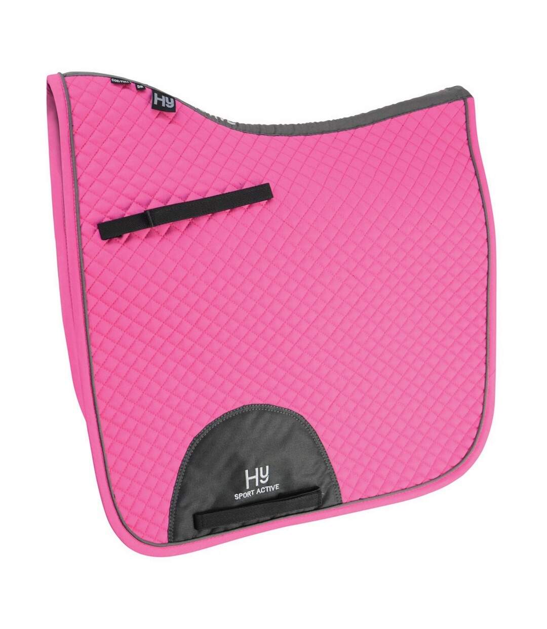 Tapis de selle de dressage pour chevaux cob/grand cheval rose cobalt Hy Sport Active-1