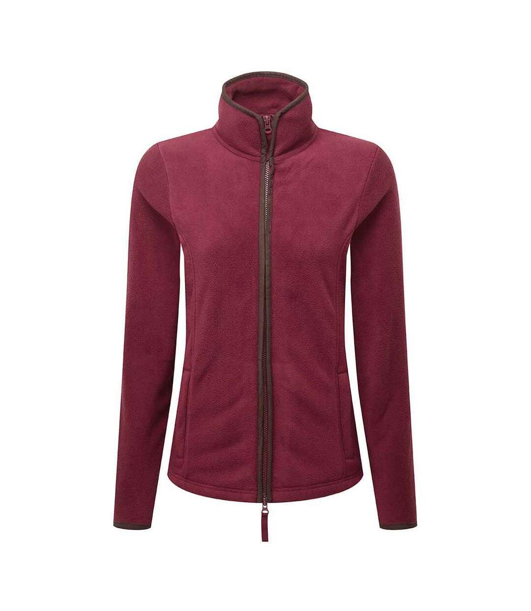 Veste polaire artisan femme bordeaux / marron Premier