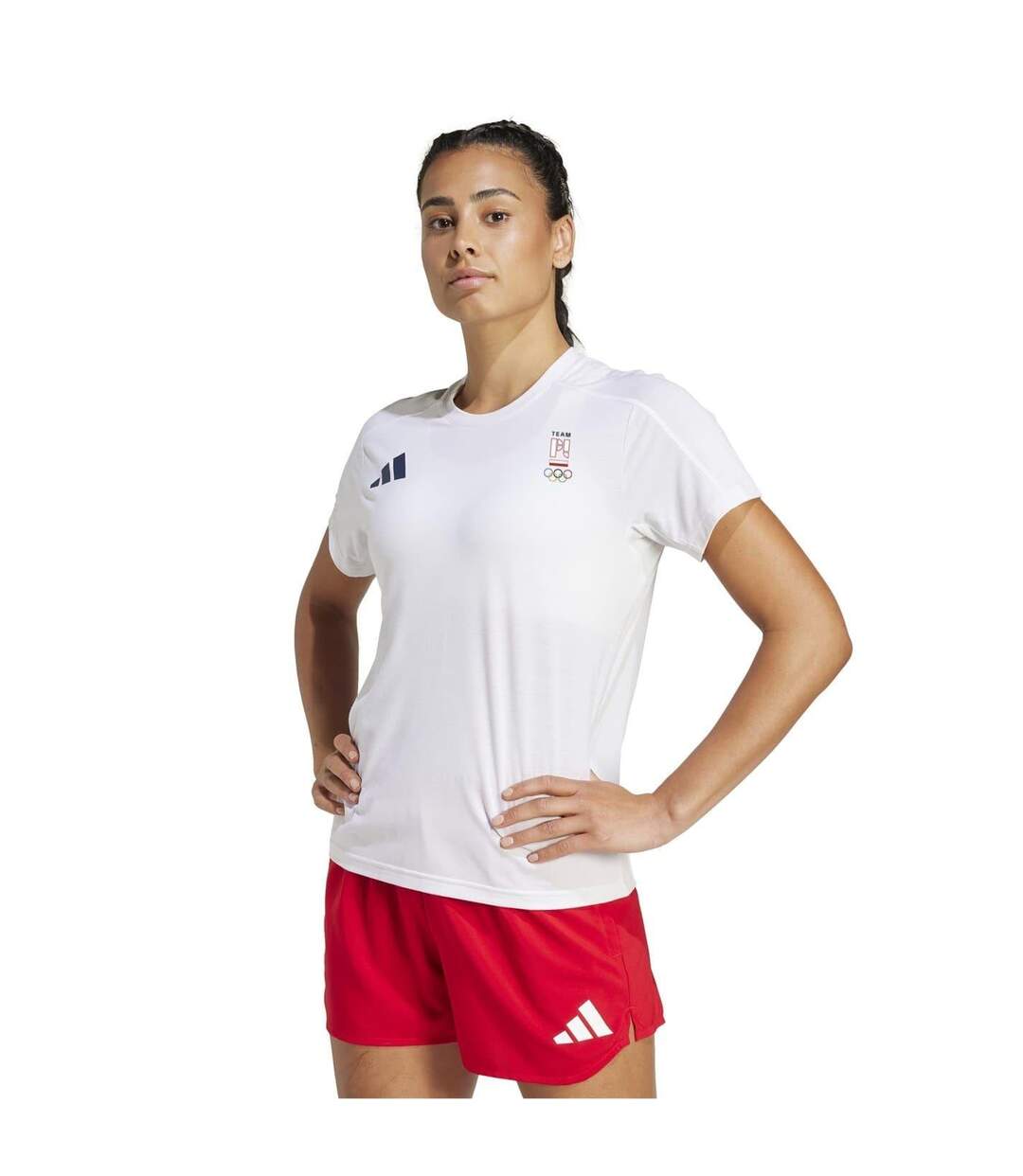 T-shirt Milano Femme Blanc Adidas-4