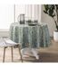 Nappe Imprimé Métallisé Eclipse 180cm Vert Sauge-3