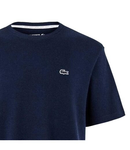 T-shirt Motif/style Quadrillage Homme Bleu Marine Lacoste