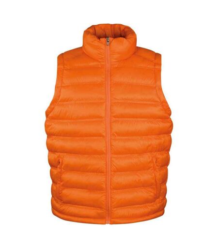 Mens urban ice bird padded gilet orange Result