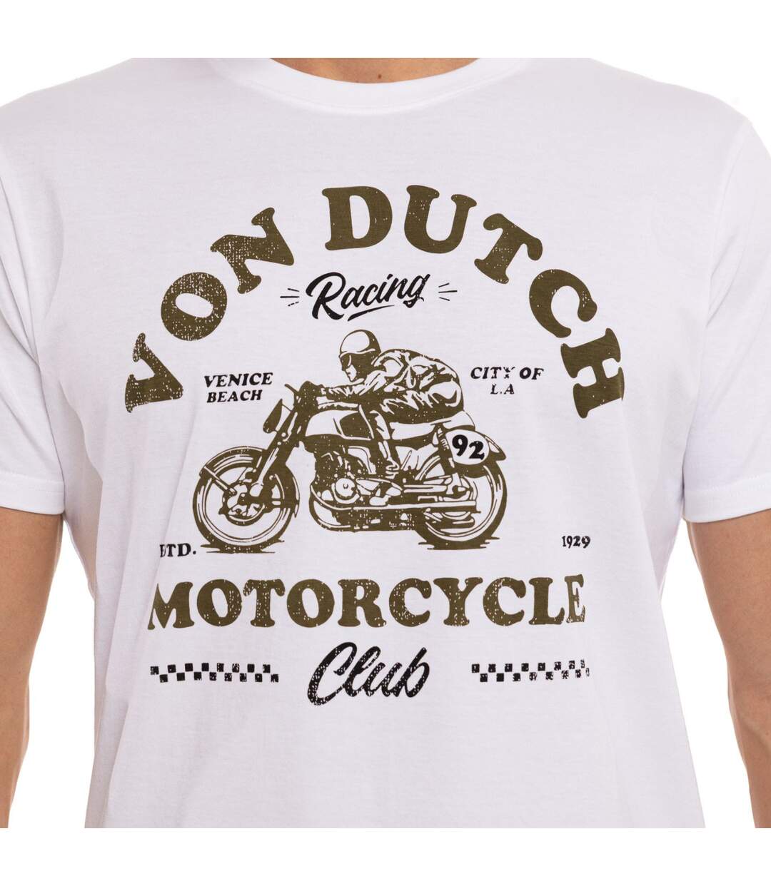 T-shirt homme regular fit col rond en jersey City Vondutch-2