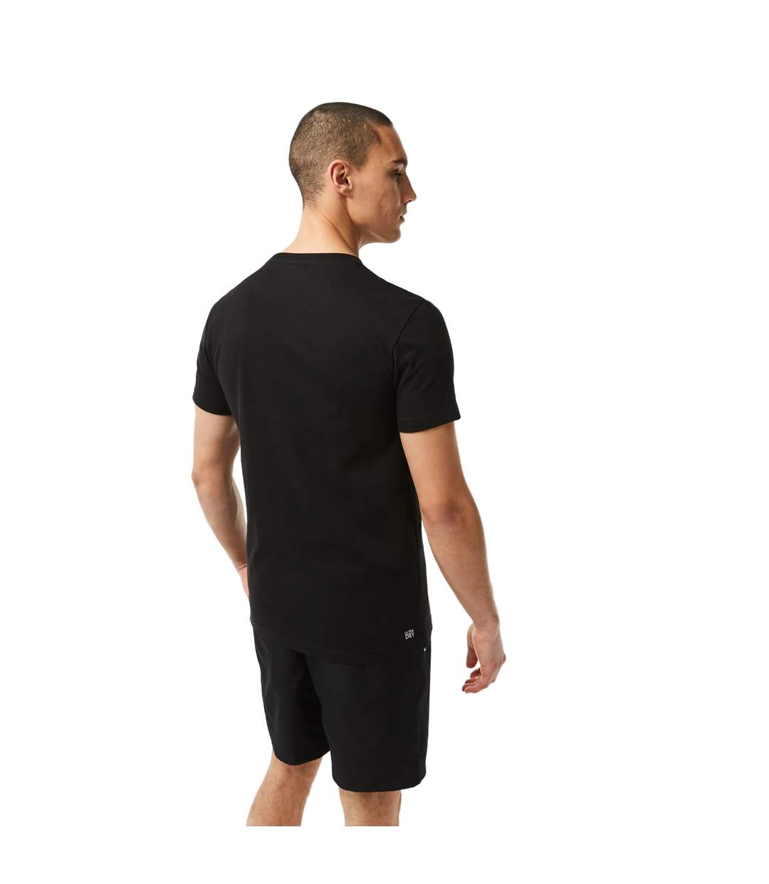 T-shirt homme noir / rouge Lacoste-2