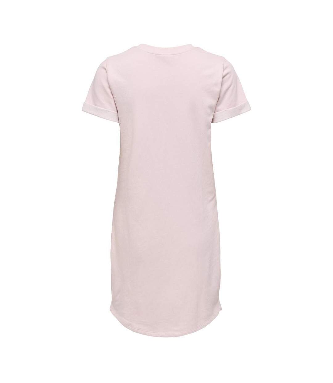 Robe sweat rose clair femme jdy ivy fpu-2