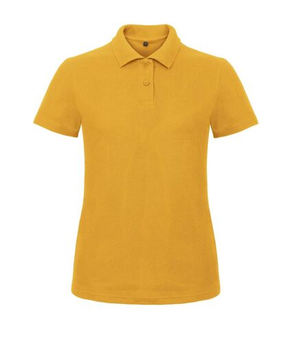 B&C Womens/Ladies ID.001 Piqué Polo Shirt (Chilli Gold)