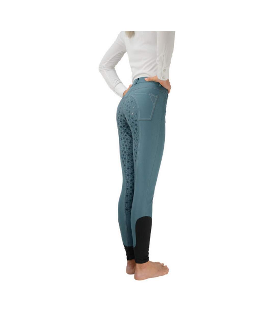 Pantalon d´équitation merlewood femme bleu gris HyPERFORMANCE-2