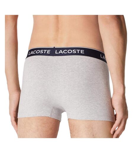 X3 boxers gris homme lacoste court - m