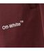 Short De Jogging Helvetica Adulte Bordeaux Off White-4
