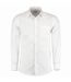 Kustom Kit Mens Poplin Tailored Long-Sleeved Formal Shirt (White) - UTBC5331