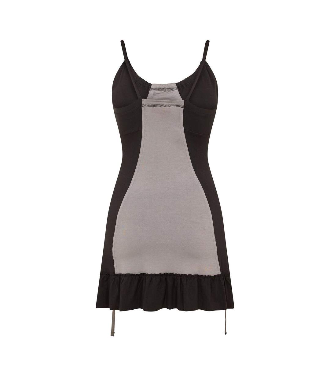 Womens/ladies Spaghetti Strap Top Black Grey Puma-2