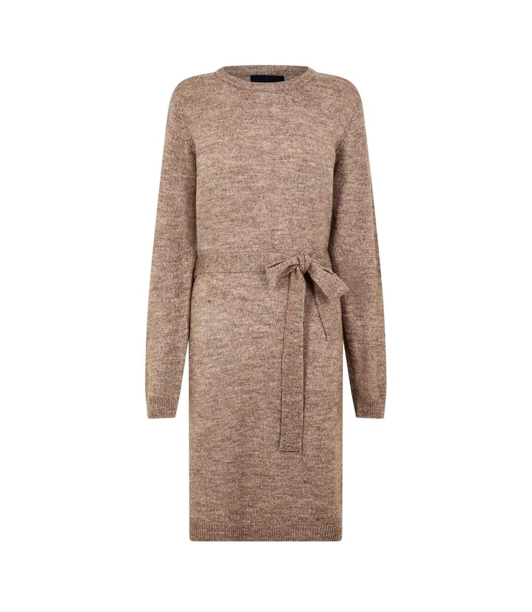 Womens/ladies Knitted Turtle Neck Sweater Dress Fossil Pieces-1