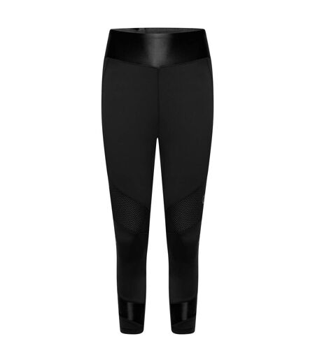 Womens/ladies born to shine recycled lightweight 3/4 leggings black Dare 2B