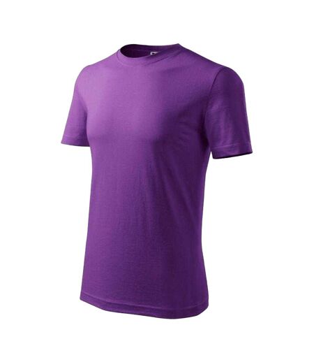 T-shirt Classic New Homme Violet Clair Malfini