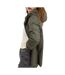 Veste imperméable kaki femme laura jo mi-saison court-3