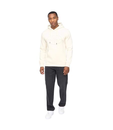 Mens Traptons Hoodie White Crosshatch