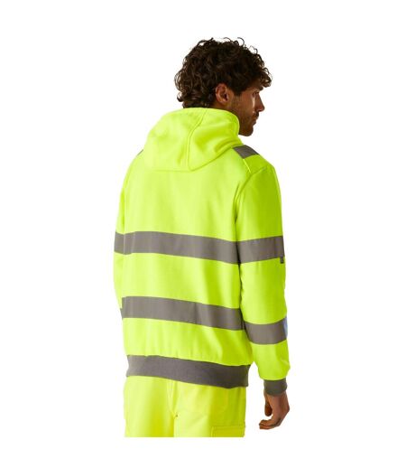 Mens Pro Contract Hi-vis Hoodie Yellow Regatta Professional