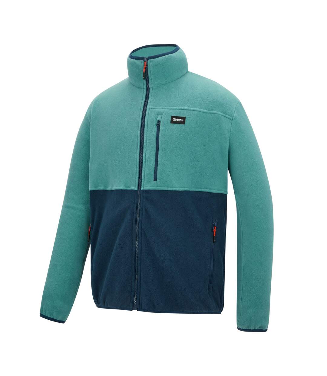 Veste Polaire Motif/style Blocs De Couleurs Frankie Homme Bleu Clair Denim Sombre Regatta-4