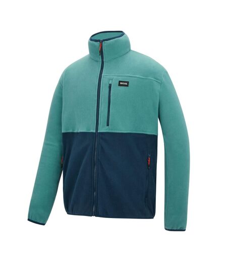 Veste Polaire Motif/style Blocs De Couleurs Frankie Homme Bleu Clair Denim Sombre Regatta