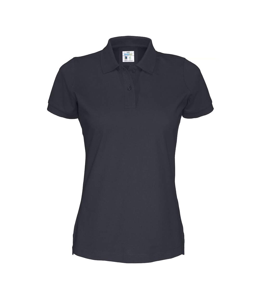T-shirt Pique Lady Femme Bleu Marine Cottover-1