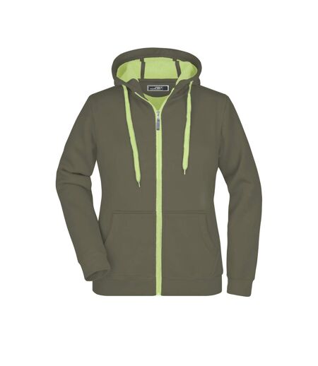 Veste Femme Olive Vert Citron James And Nicholson
