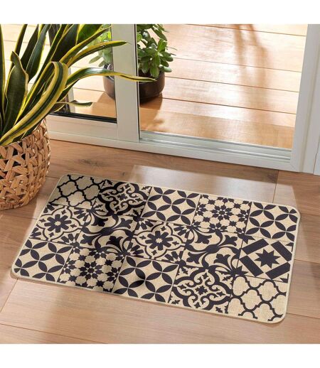 Tapis Tissé Imprimé Bizancia 45x75cm Naturel