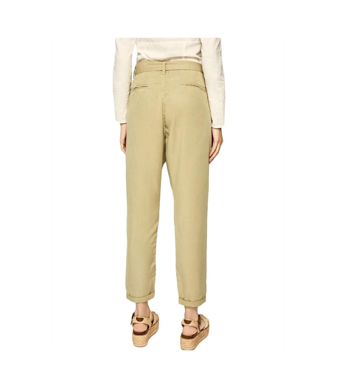 Pantalon Fluide Beige Femme Pepe Jeans Drifter - W27-L30