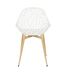 Lot de 4 chaises d'extérieur Calvi en polypropylène - Blanc