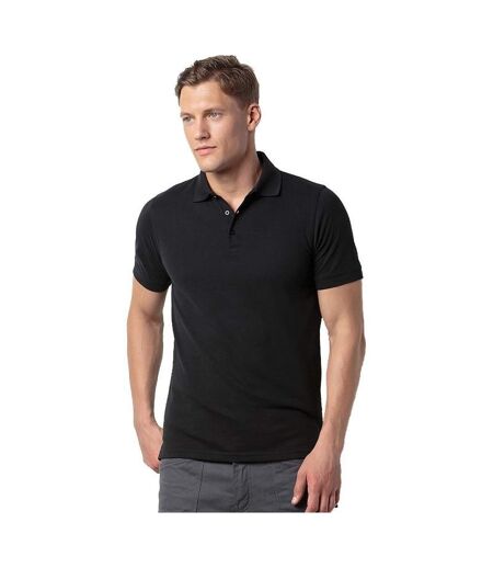 Kustom Kit Mens Slim Fit Short Sleeve Polo Shirt (Black)