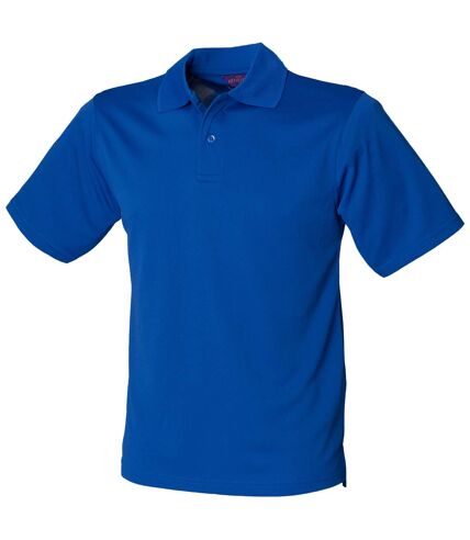 Henbury Mens Coolplus® Pique Polo Shirt (Navy) - UTRW635