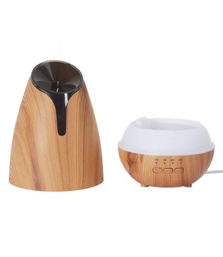 Diffuseur d'Huiles Essentielles Timer 19cm Marron