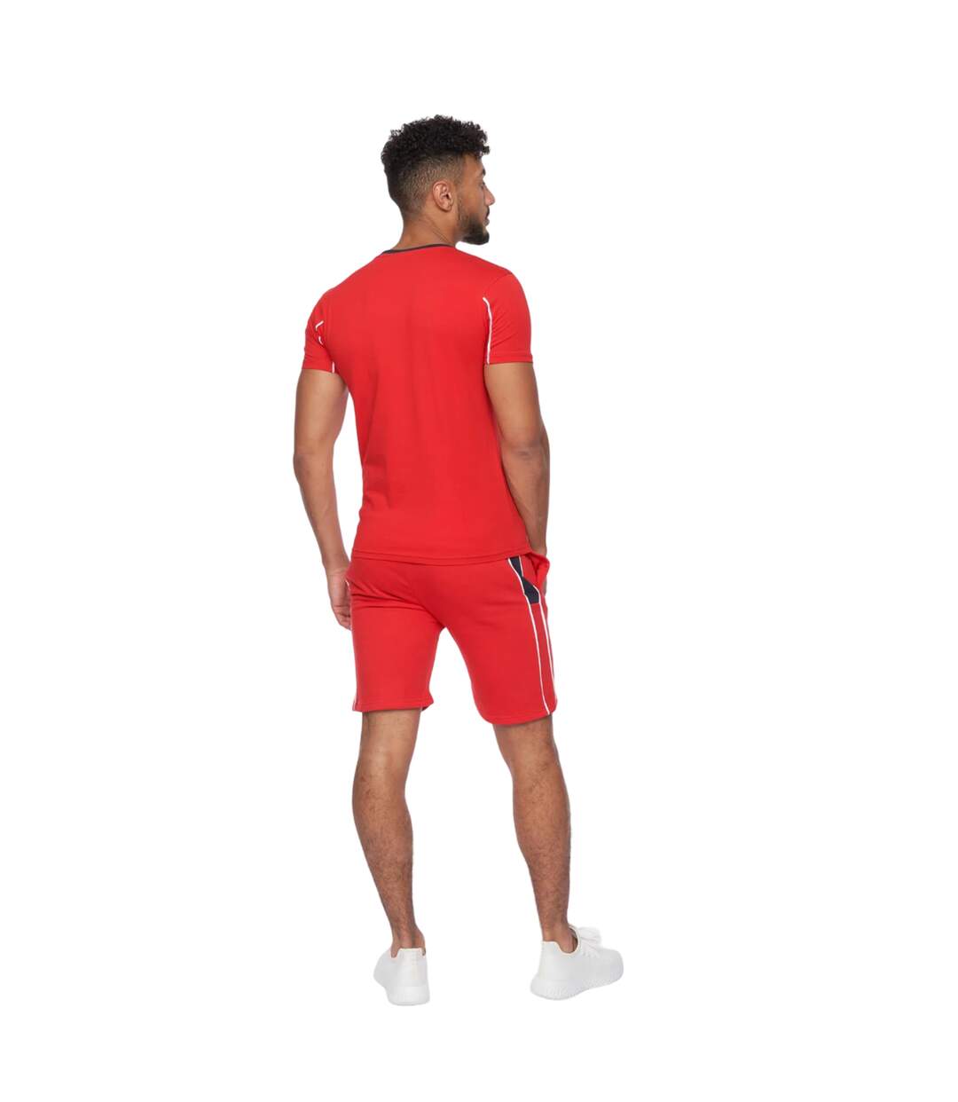 Ensemble t-shirt et short rentrays homme rouge Crosshatch