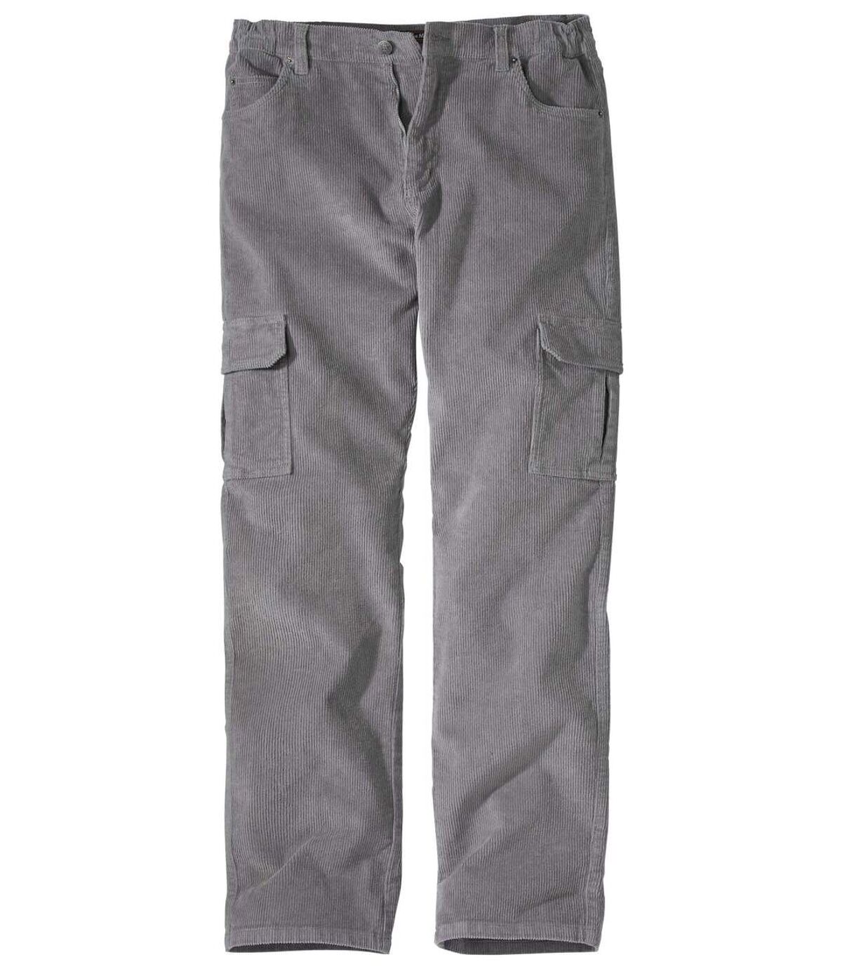 Sztruksowe spodnie bojówki ze stretchem Atlas For Men