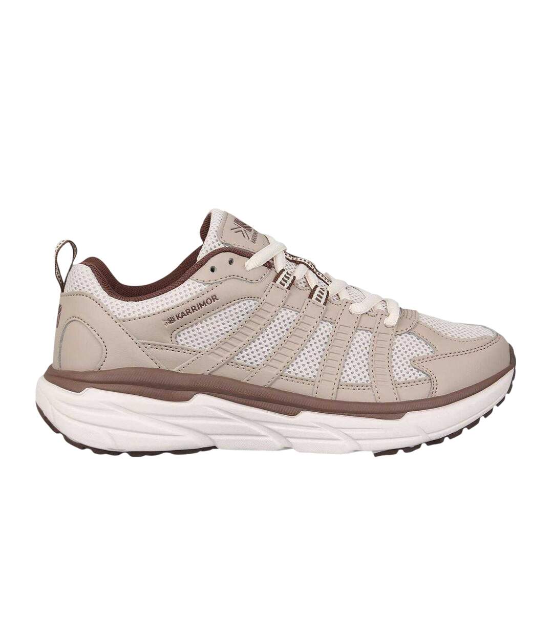 Baskets Motif/style Réflexe Homme Crème Beige Gris Karrimor-1