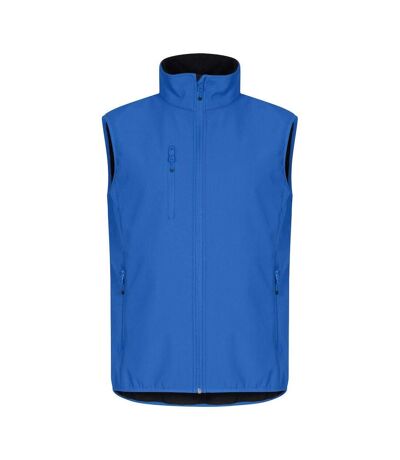 Mens Classic Soft Shell Jacket Royal Blue Clique