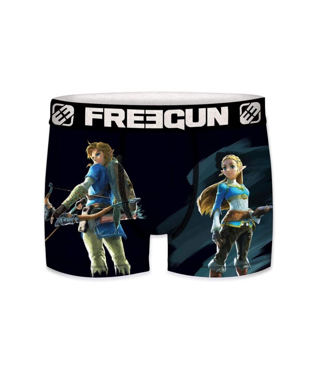 FREEGUN Boxer Homme Microfibre ZEL Noir ZELDA-1