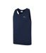 Mens Cotton Sleeveless Vest Top Navy Slazenger-3