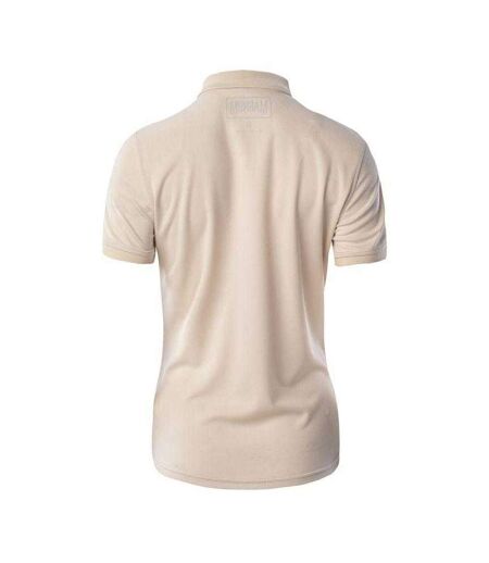 Womens/ladies Polo Shirt Beige Cream Magnum