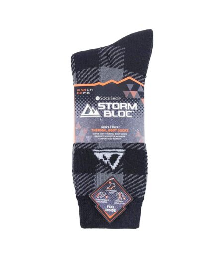 Storm Bloc - 2 Paires Chaussettes Thermiques Homme Randonnée Hiver