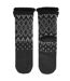 Isotoner Chaussettes d'intérieur homme maille jacquard, picots antidérapants-2