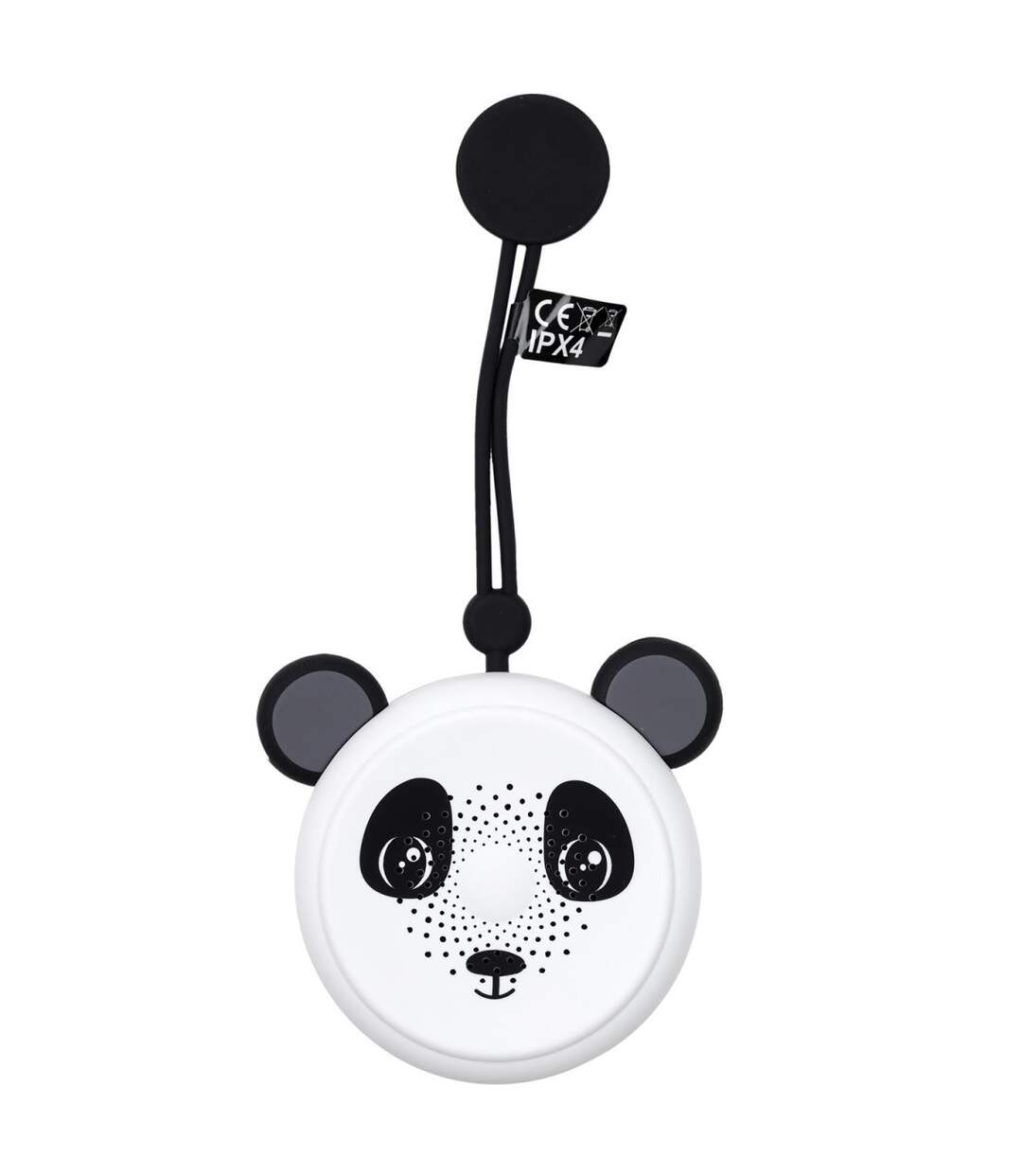Enceinte Ventouse Waterproof Panda 22cm Blanc-1