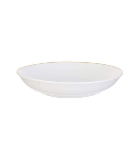 Lot de 6 Assiettes Creuses Liseré 21cm Blanc