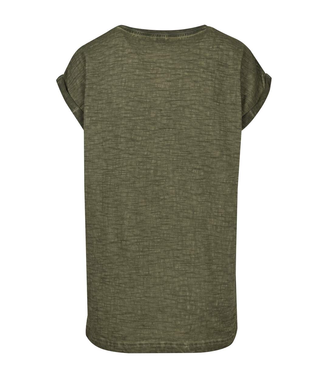 T-shirt Motif/style Teinture Par Pulvérisation Femme Olive Build Your Brand-2