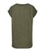 T-shirt Motif/style Teinture Par Pulvérisation Femme Olive Build Your Brand-2