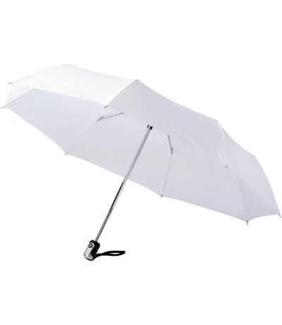 Bullet 21.5in Alex 3-Section Auto Open And Close Umbrella (Pack of 2) (White) (One Size) - UTPF2527