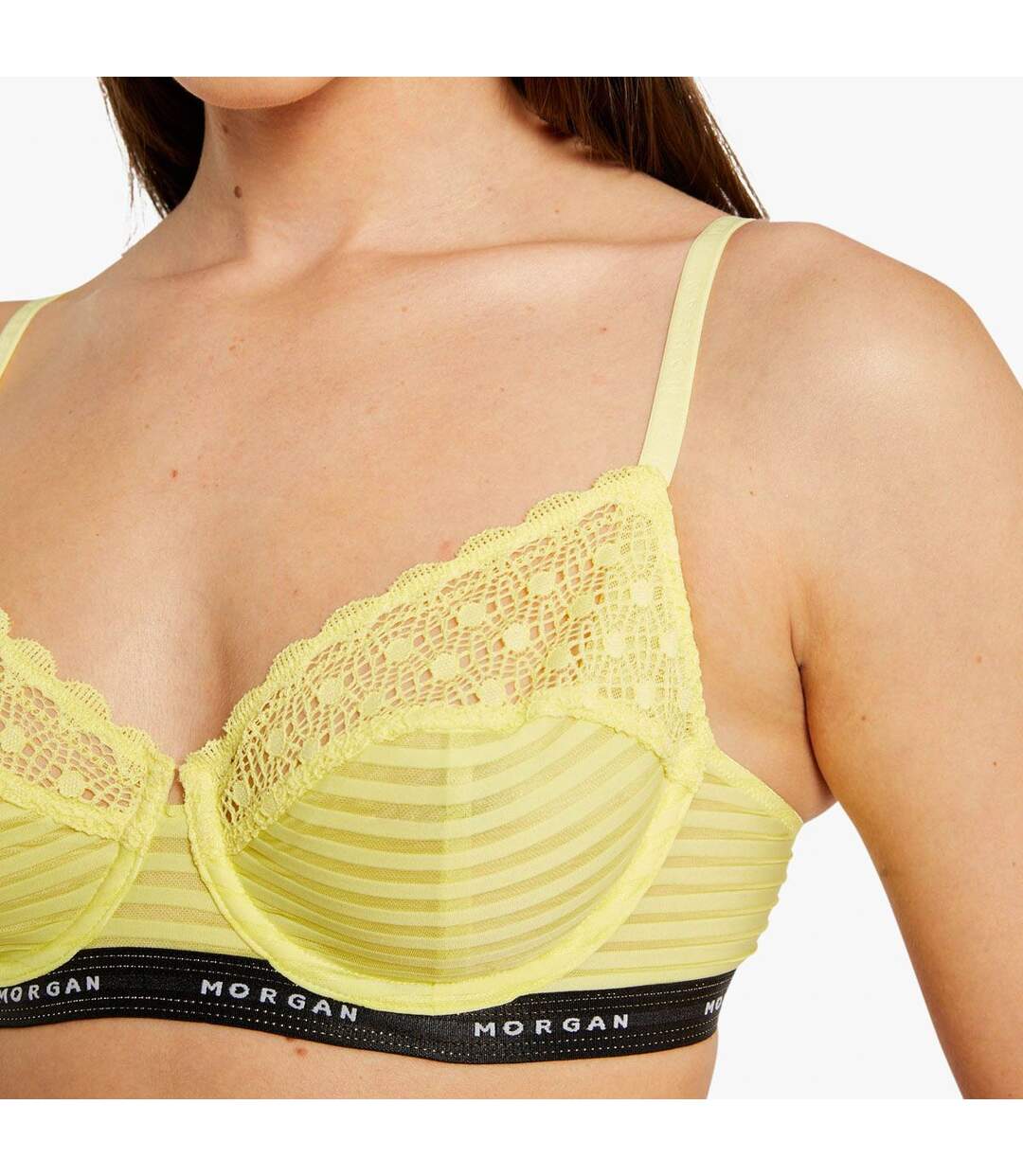 Soutien-gorge à armatures jaune Lily