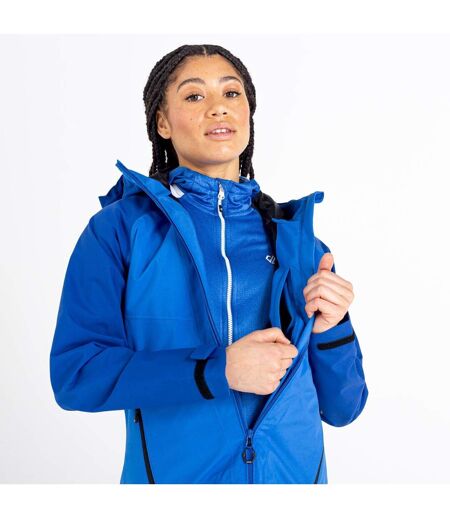 Dare 2B Womens/Ladies Veritas Era Recycled Waterproof Jacket (Stellar Blue/Space Blue) - UTRG7128